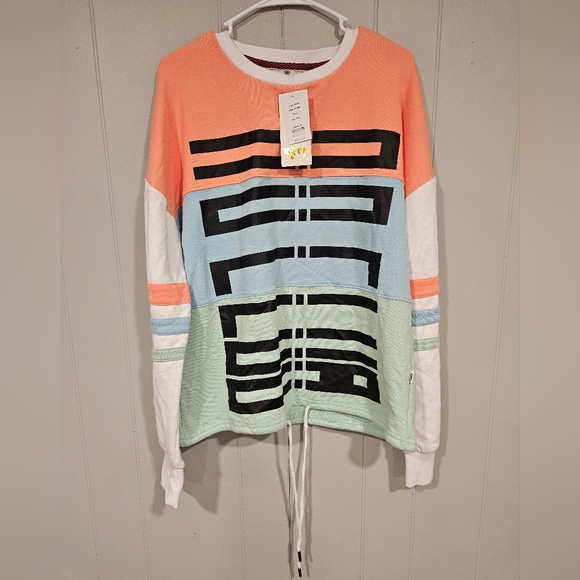 Men's KLEEP Standard Issue Large Pastel Pullover Sweater Large Pink Blue KF-6320 - Picture 1 of 7